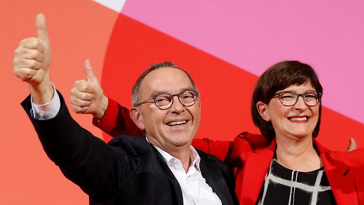 Gestern feierten die designierten SPD-Chefs ihren Wahlsieg - doch nun liegt eine schwierige Woche vor ihnen.