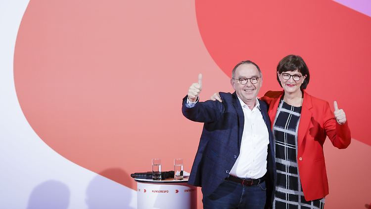 Ihnen wurde bisher meist angedichtet, die SPD vermutlich komplett zu ruinieren: Norbert Walter-Borjans und Saskia Esken.