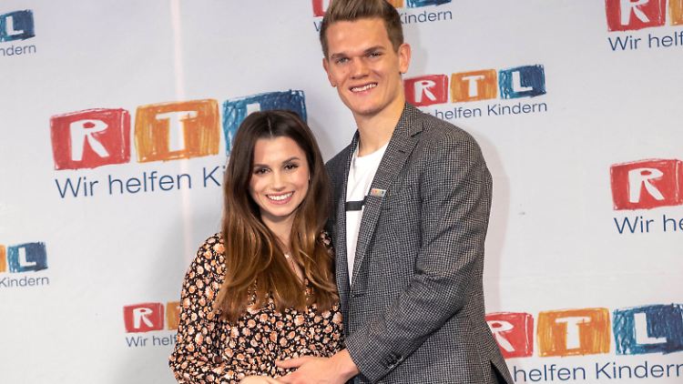 Beim RTL-Spendenmarathon Ende November ließ sich die Babykugel nicht mehr leugnen.