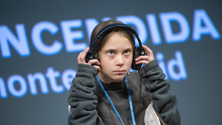 Greta Thunberg bei der Weltklimakonferenz in Madrid.
