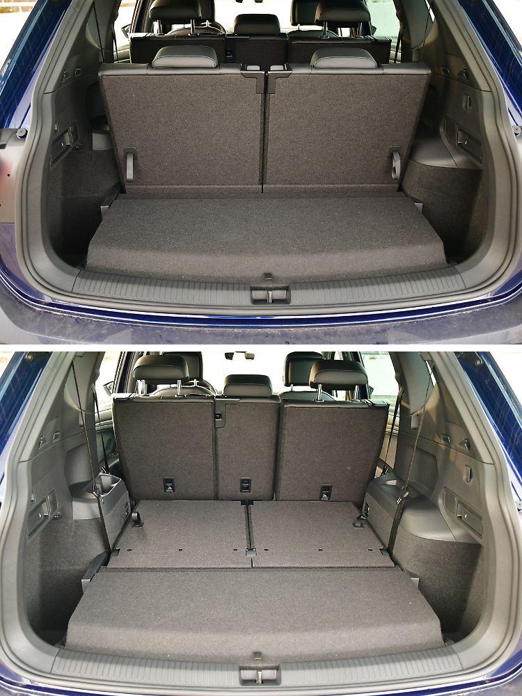 Eigentlich ist der Kofferraum mit 700 Litern riesig. Aber wenn die dritte Sitzreihe im Seat Tarraco steht, sind es nur noch 270 Liter.