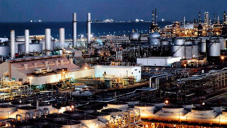 Erdölraffinerie in Saudi-Arabien.