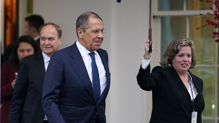 Russlands Außenminister Lawrow im Weißen Haus.