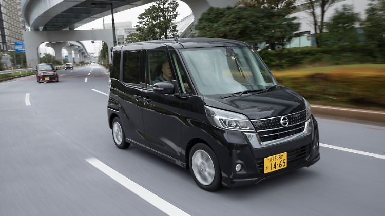 Schön ist der Nissan Dayz Roox nicht. Aber er gehört zu der in Tokio sehr beliebten Gattung der Kei-Cars.