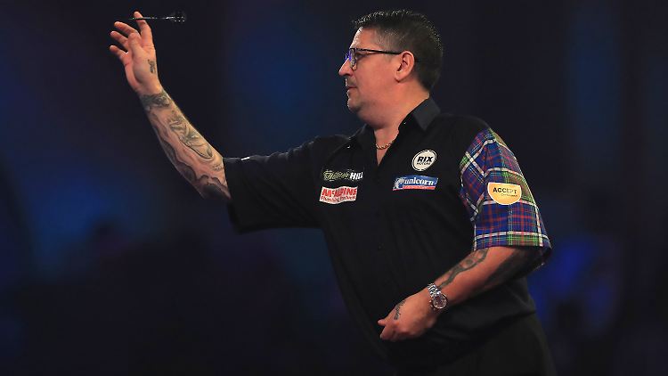 Gary Anderson gab sich in seinem Auftaktmatch bei der Darts-WM keine Blöße.