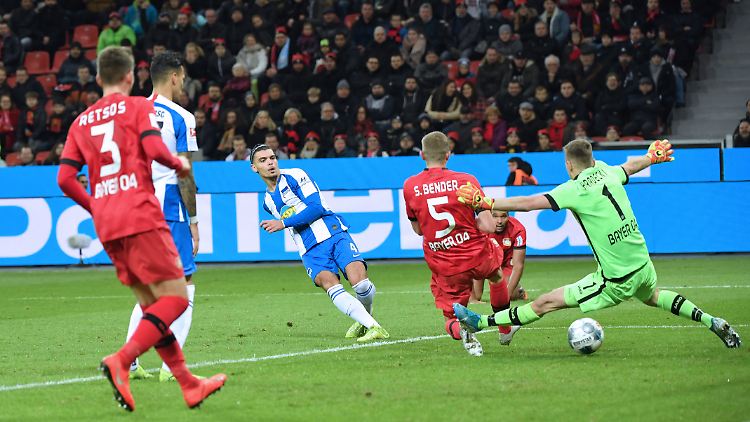 Abwehrspieler Karim Rekik schoss Klinsmanns Herthaner in Leverkusen ins Siegglück.