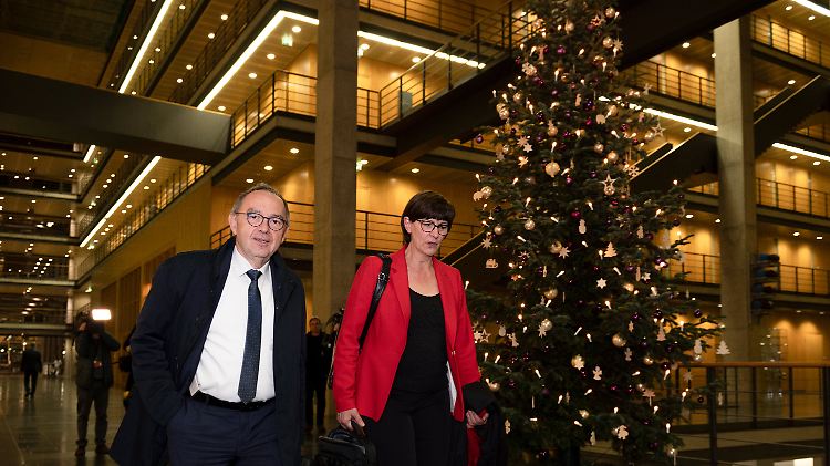 Walter-Borjans und Esken treffen erstmals persönlich auf ihre Koalitionspartner von der Union.