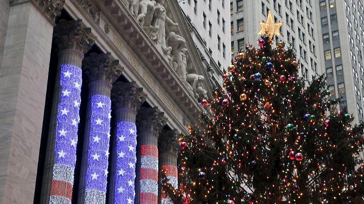 Die US-Börsen lassen es weihnachtlich gemütlich angehen.