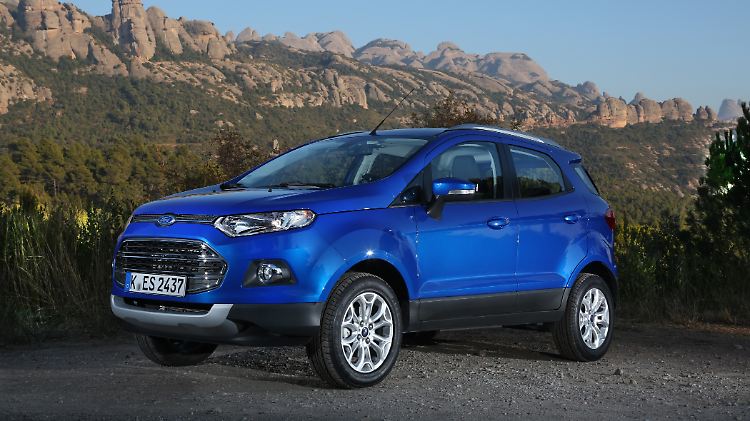 Das Design des EcoSport erfüllt die Vorgaben an ein knuffiges und robustes Aussehen.