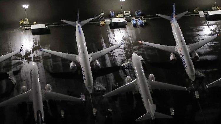 Am Boden: Boeing-Flugzeuge vom Typ 737 Max. 