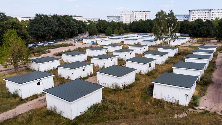 Häuser für Flüchtlinge in Hamburg.