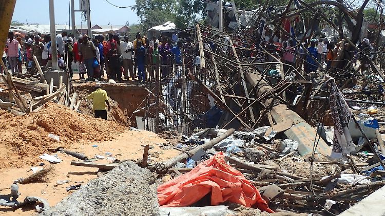 Beim Bombenanschlag in Mogadischu kamen 80 Menschen ums Leben.