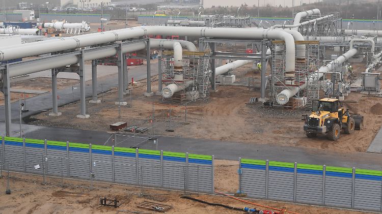 Die Empfangsstation der Nord Stream im mecklenburg-vorpommerschen Lubmin.