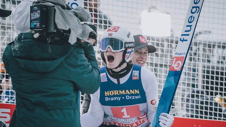 Für Lindvik waren die Siege in Garmisch und Innsbruck die ersten Erfolge im Weltcup. 