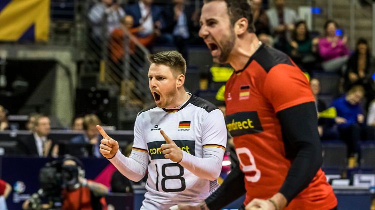 Die deutsche Mannschaft um Starspieler Georg Grozer (rechts) begeisterte nicht nur sich selbst.
