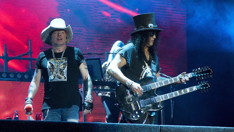Kindgerechte Bilder statt lauter Musik: Guns N' Roses probieren mal was Neues.