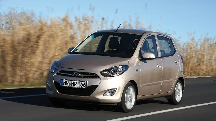 Der Hyundai i10 fuhr immer als Fünftürer vor.