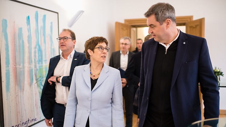 Dobrindt, AKK und Söder - keinerlei Misstöne mehr zwischen CDU und CSU.