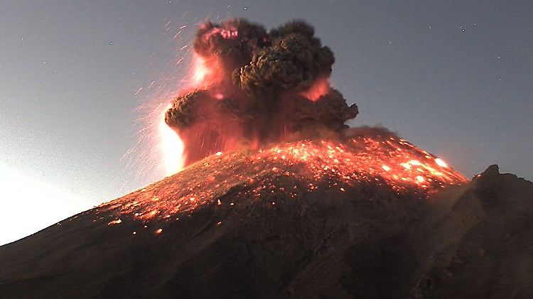 Der 5400 Meter hohe Popcatépetl ist einer der aktivsten Vulkane Mexikos.