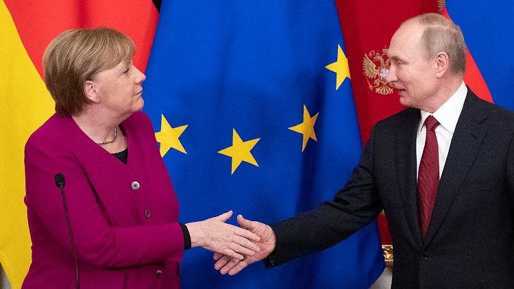 Merkel und Putin halten weiter zu Nord Stream 2.
