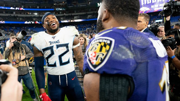 Derrick Henry, Running Back der Tennessee Titans, hat gut lachen.