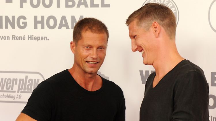Kommen gut miteinander aus: Til Schweiger und Bastian Schweinsteiger.