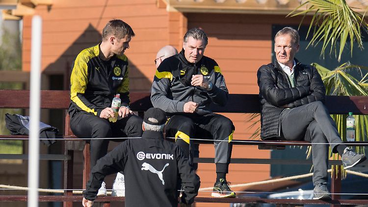 Was passiert, wenn die Verträge von Zorc und Watzke auslaufen? Der Herr links - Sebastian Kehl - könnte übernehmen.