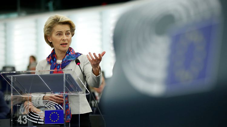 EU-Kommissionspräsidentin Ursula von der Leyen warnt vor den Kosten des Nichthandelns: Sie seien "so viel höher".