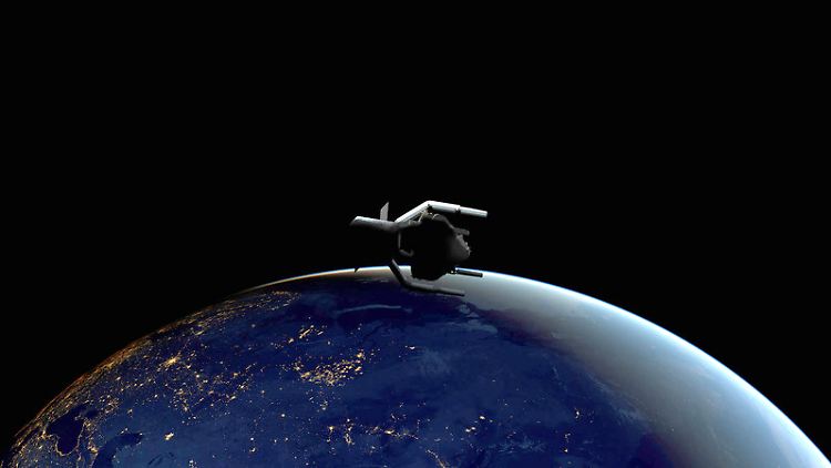 Satellit der Raumfahrtmission ClearSpace-1 der Esa: Die Mission, die 2025 starten soll, wird die erste sein, die ein Trümmerfeld in der Umlaufbahn entfernt.
