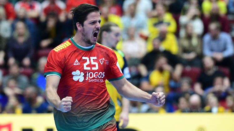 Und noch ein Coup: Portugals Antonio Areia freut sich.