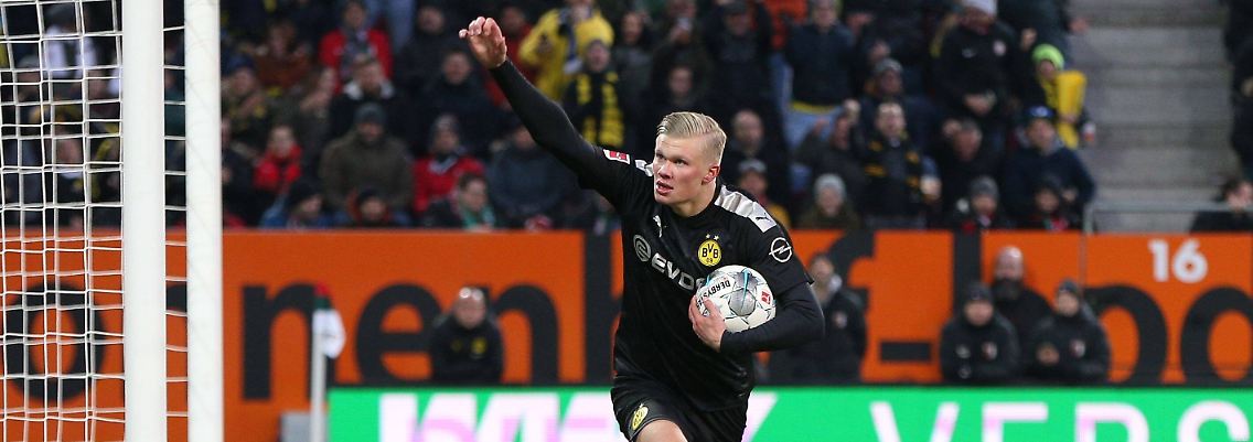 Erling Braut Haaland kam, sah und siegte im ersten Spiel für Borussia Dortmund.