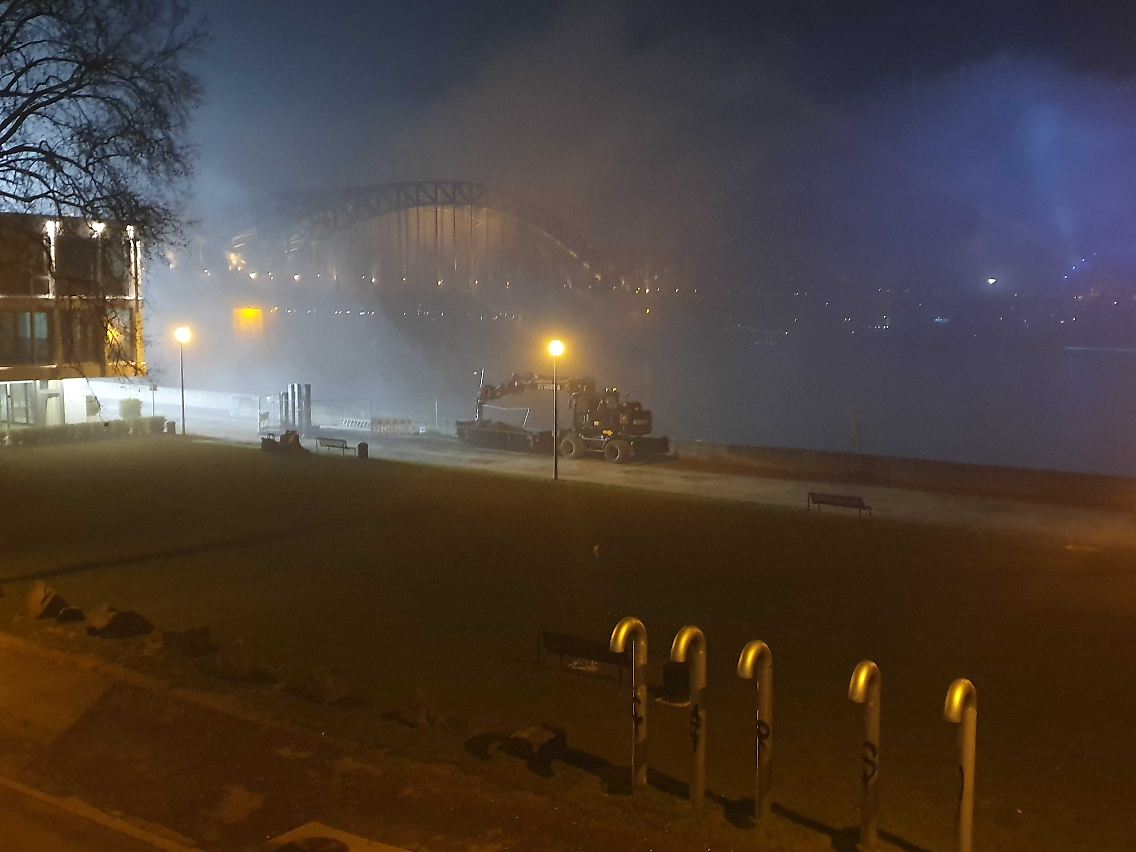 Der Fundort der Weltkriegsbombe befindet sich nahe der Hohenzollernbrücke am Rhein.