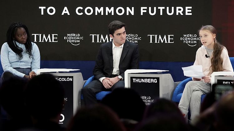 Neben Greta Thunberg und anderen Klimaaktivisten sind auch 53 Staats- und Regierungschefs in Davos.