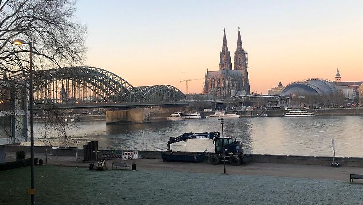 Die Bombe wurde unweit der Hohenzollernbrücke gefunden.