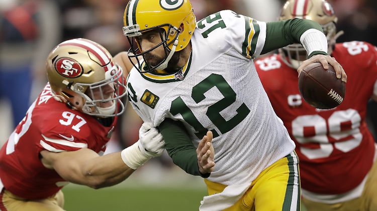 Gegen die starke Defense der San Francisco 49ers waren Rodgers und seine Packers-Offense machtlos.