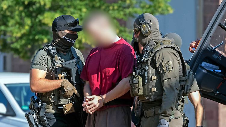 Stephan E. nach seiner Verhaftung im Juli 2019.