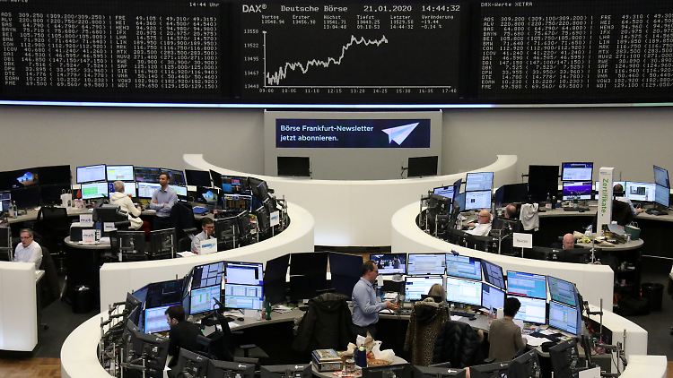 Blick auf die Frankfurter Börse.