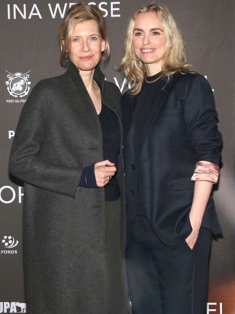 Ina Weisse und Nina Hoss bei der Premiere in Berlin, im Kino in der Kulturbrauerei.