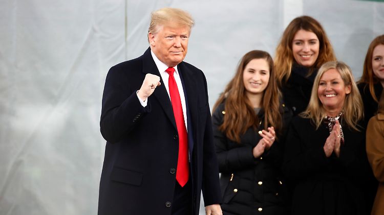  "Gemeinsam sind wir die Stimme der Stimmlosen", sagte Trump bei seiner Rede.