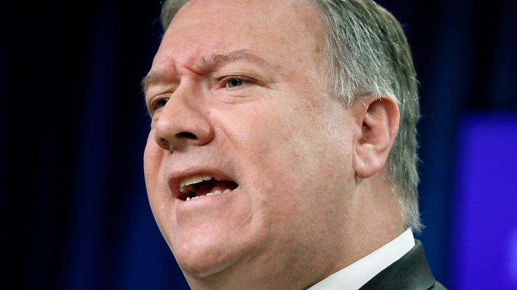 Pompeo brach das Interview mit der Reporterin ab.