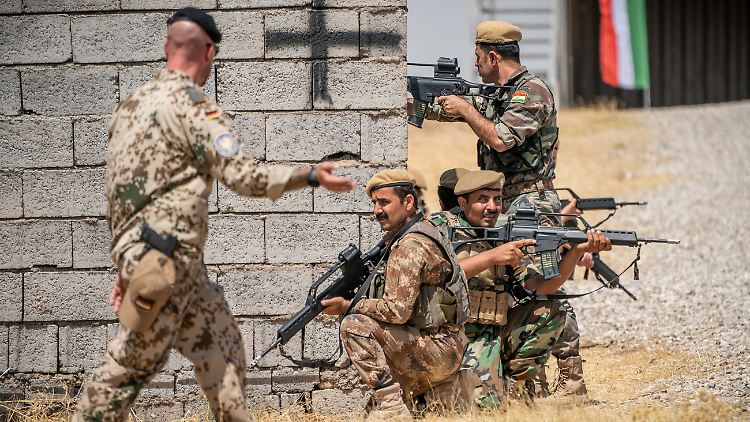 Im nordirakischen Erbil  sind rund 90 deutsche Soldaten stationiert. 