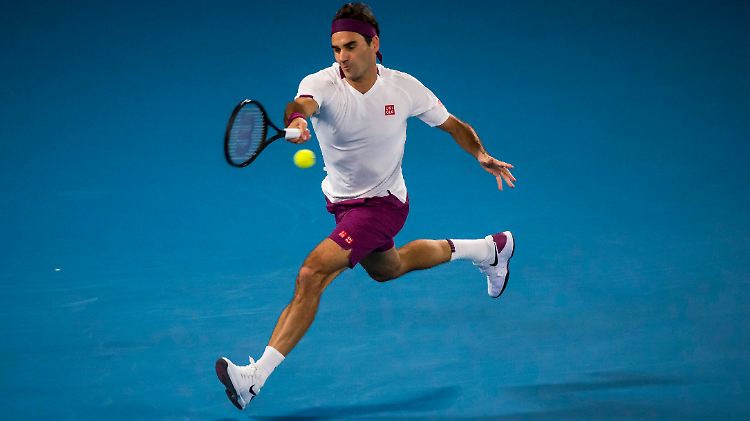 Kurz geschwächelt, dann souverän: Roger Federer erreichte zum 15. Mal das Viertelfinale der Australian Open.