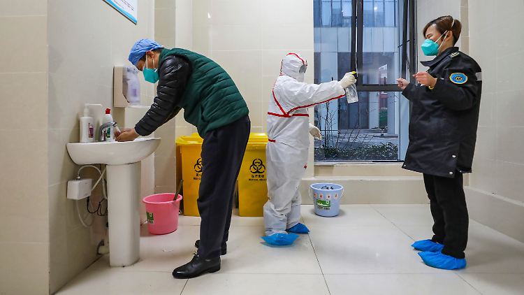 Sicherheitsvorkehrungen: Hygienemaßnahmen in China.