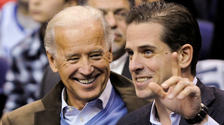 Joe Biden mit seinem Sohn Hunter.