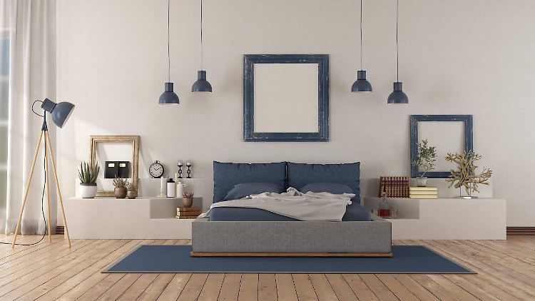 Ein Schlafzimmer mit Liebe zum Detail. 