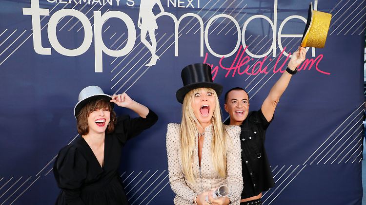 Ausrasten vor Freude - das kann Heidi Klum wie auf Knopfdruck.