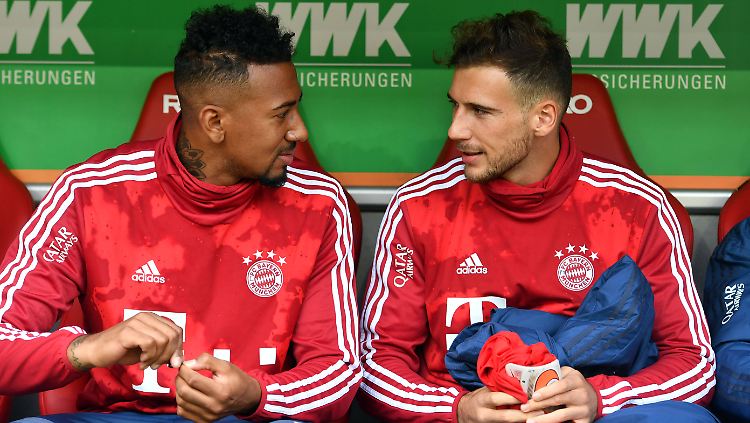 Jerome Boateng und Leon Goretzka waren sich unter der Woche im Training nicht so wohlgesinnt wie auf diesem Bild.