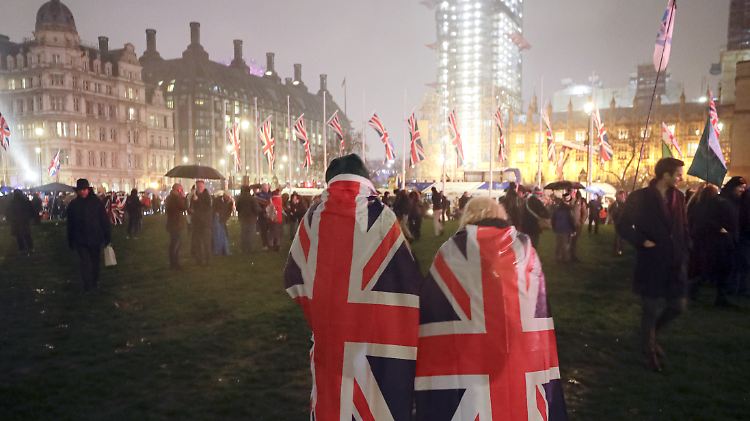 Abschied aus der EU: Für manche Briten ein Grund zu feiern.