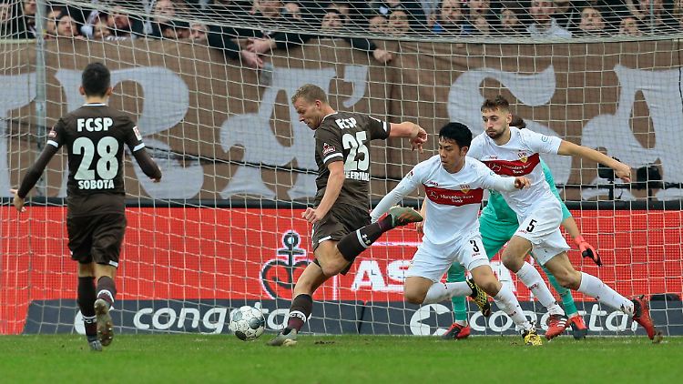 Henk Veermans Treffer reichte St. Pauli für einen Punktgewinn gegen den VfB Stuttgart.