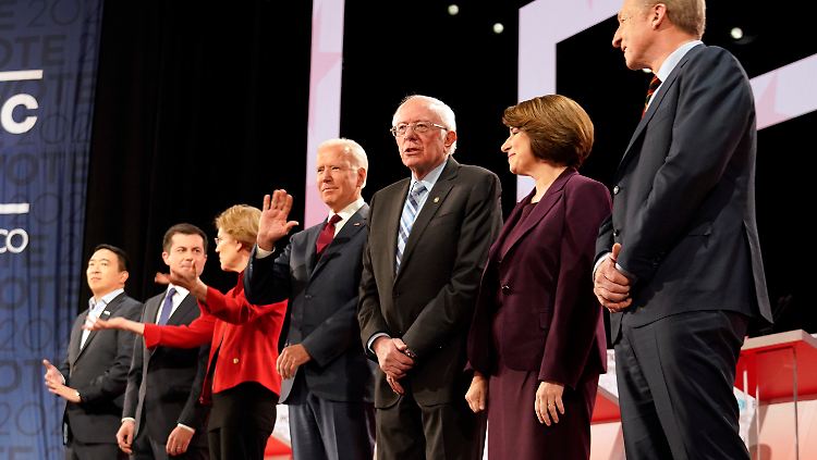 Wer tritt gegen US-Präsident Donald Trump an? Die demokratischen Bewerber sortieren sich noch in den Vorwahlen.